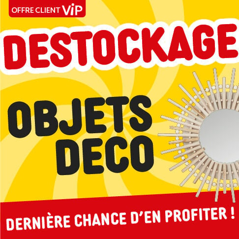 Destockage objets déco