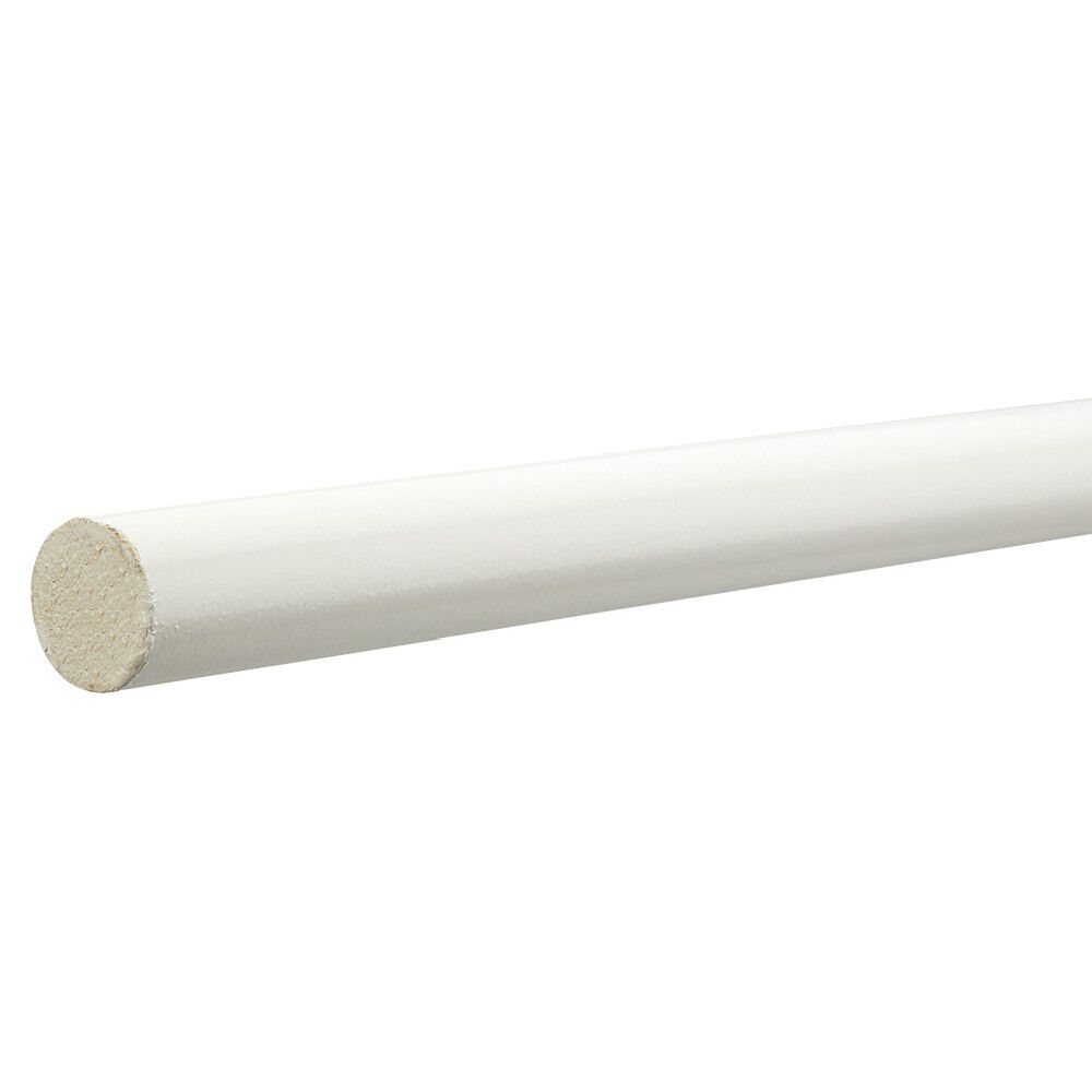 Tringle bois certifié FSC® blanc L200xØ2,8cm