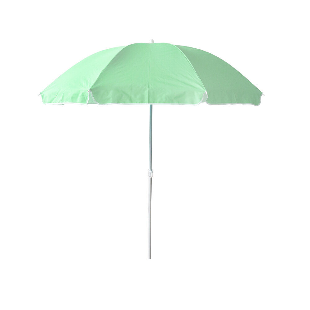 Parasol inclinable Funky vert d'eau Ø160xH.195cm