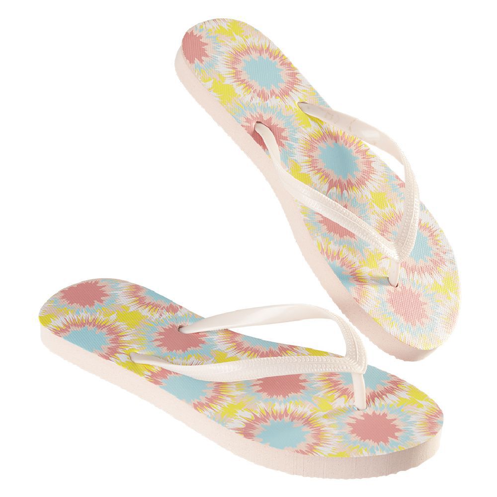 Paire de tongs Femme imprimé multicolore T40/41