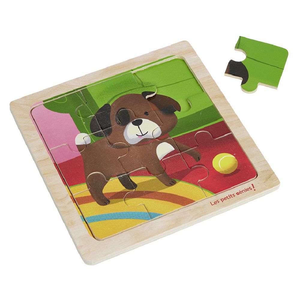 Puzzle en bois 9 pièces