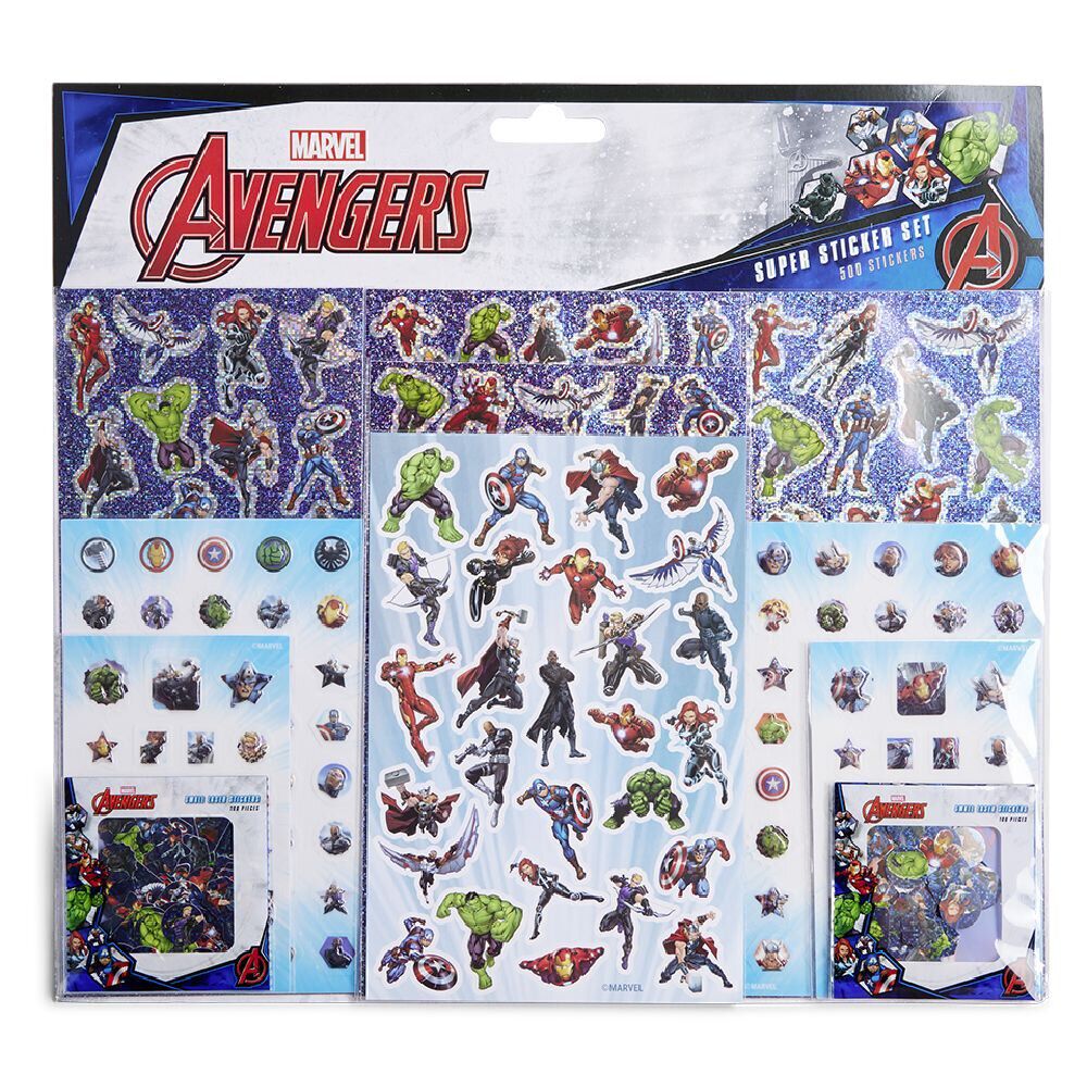 Set de 500 autocollants Avengers Marvel