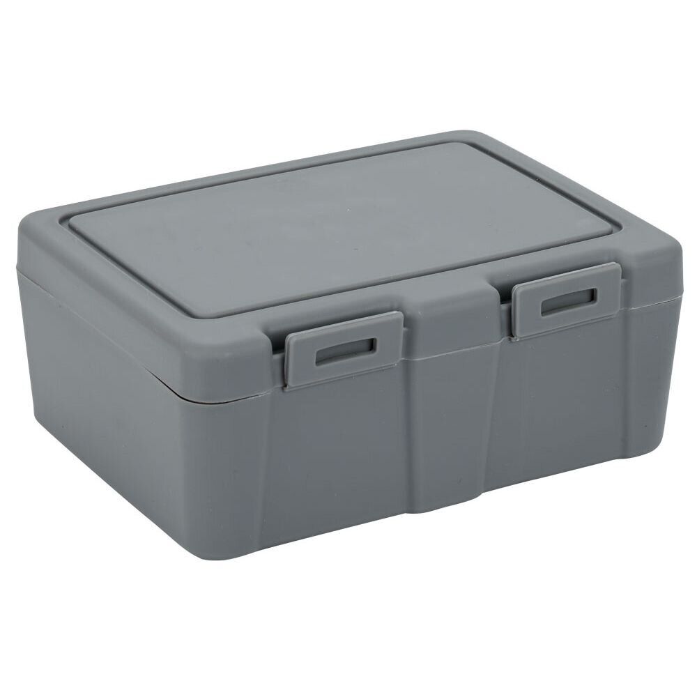 Lunch box à 2 compartiments - Boîte alimentaire en plastique gris 1L