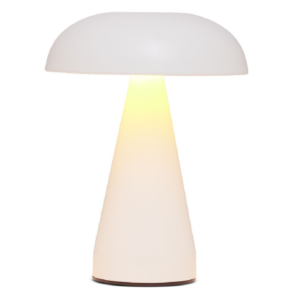 Lampe Suzie tactile métal et plastique blanc 3 teintes Ø15,5x20,5cm