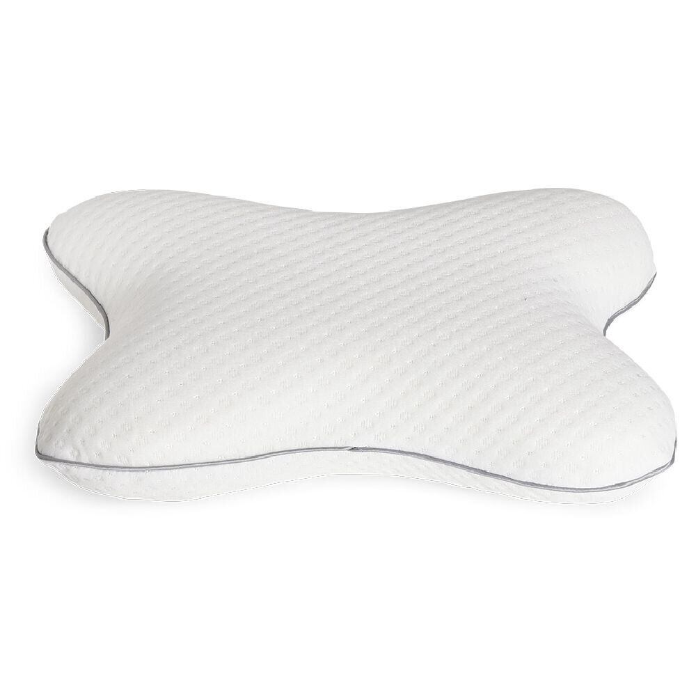 Oreiller ergonomique à mémoire de forme 51x36cm polyester blanc