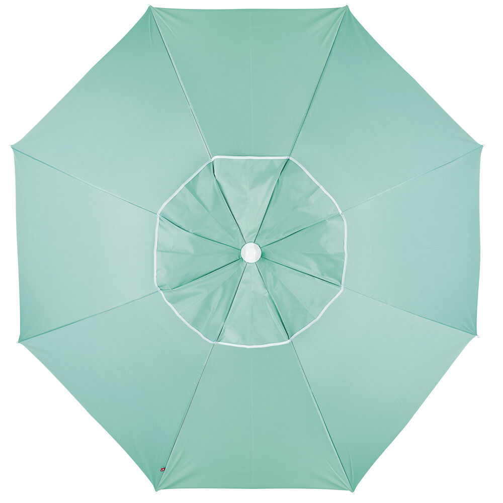 Parasol de plage bleu émeraude UV UPF50+ Ø180xH195cm