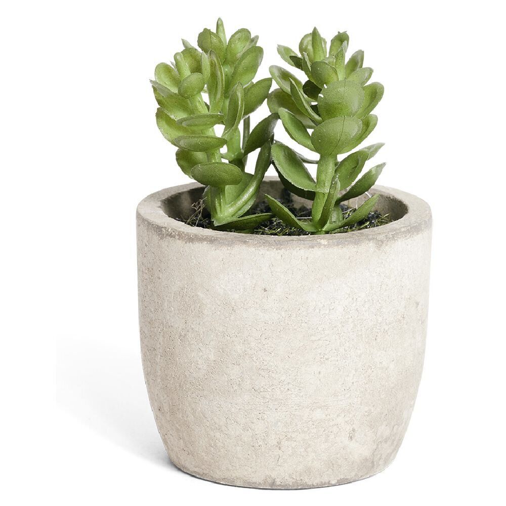 Plante artificielle dans pot en pierre - 4 modèles