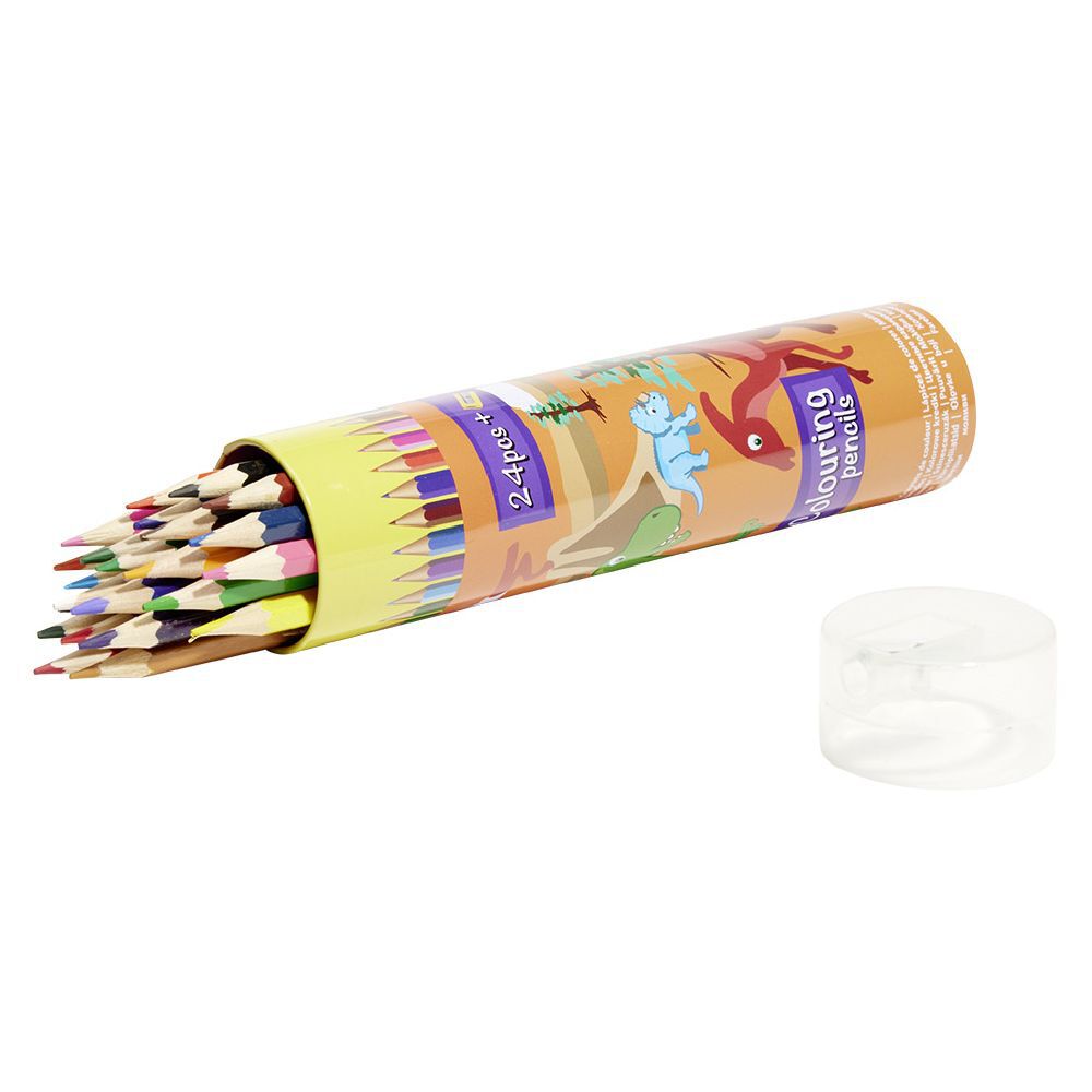 Crayon de couleurs en bois x24