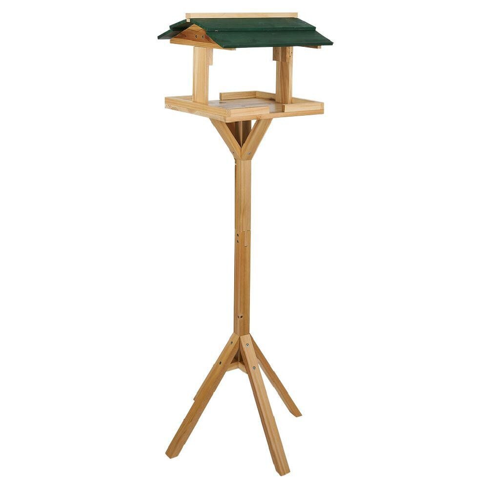 Mangeoire à oiseaux en bois 41,5x42,5xH110cm