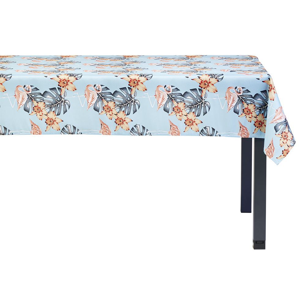 Nappe rectangulaire en tissu imprimé fleurs