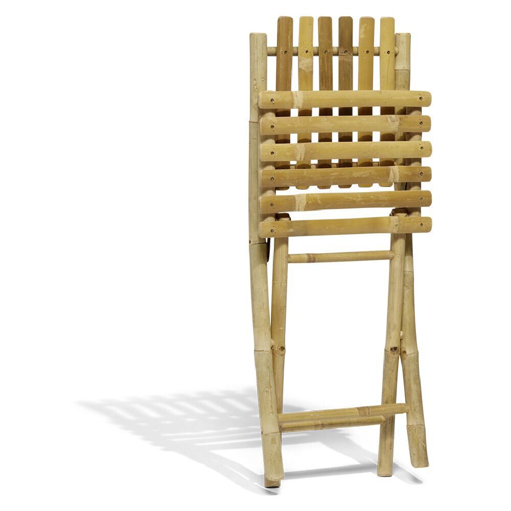 Chaise de jardin pliante en bambou Laos 42x52xH.87 cm