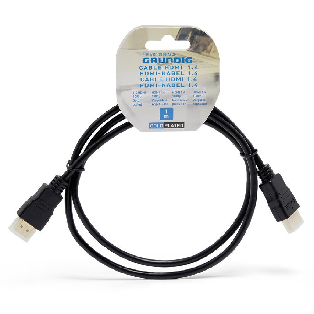 Câble HDMI Grundig 1.4 noir -  L.1m