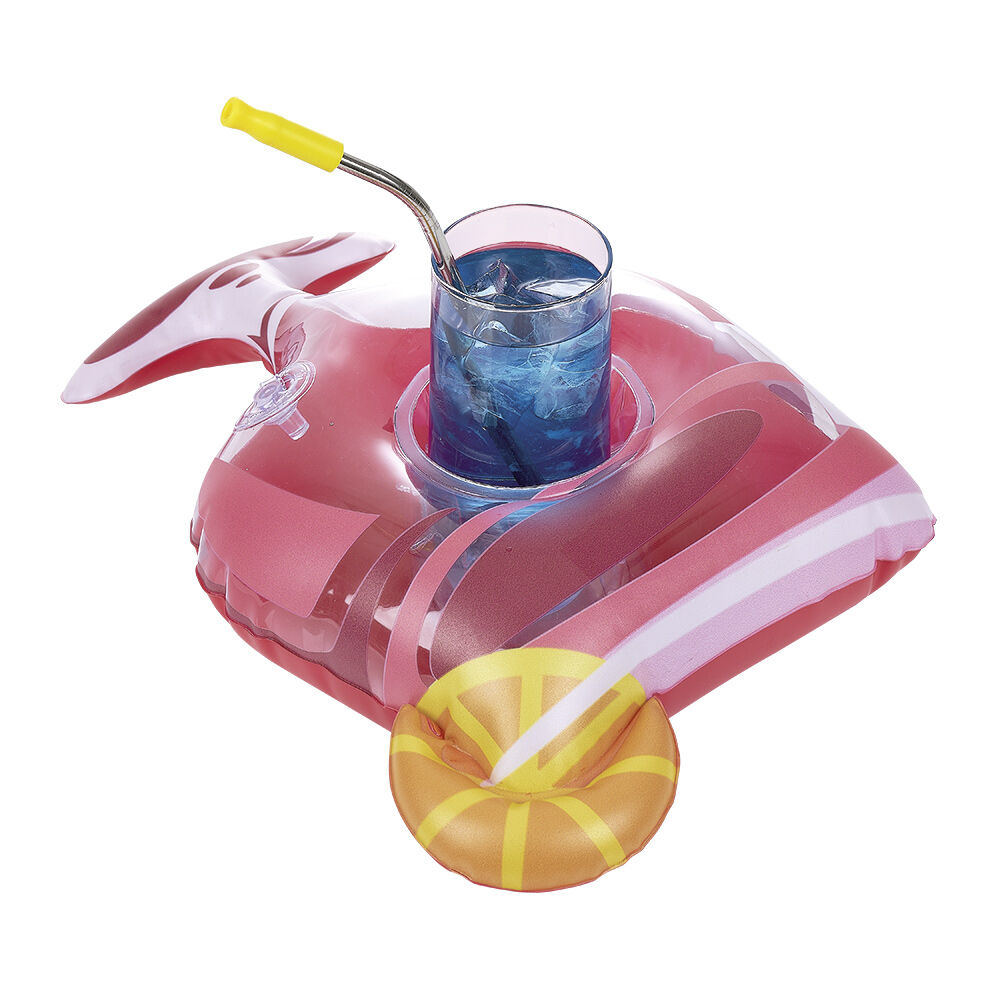 Set gonflable cocktail : bouée et porte-boissons