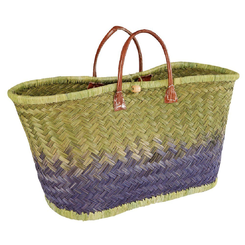 Panier de plage en fibre naturelle