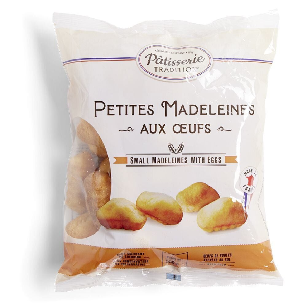 Petites madeleines natures aux oeufs 500g