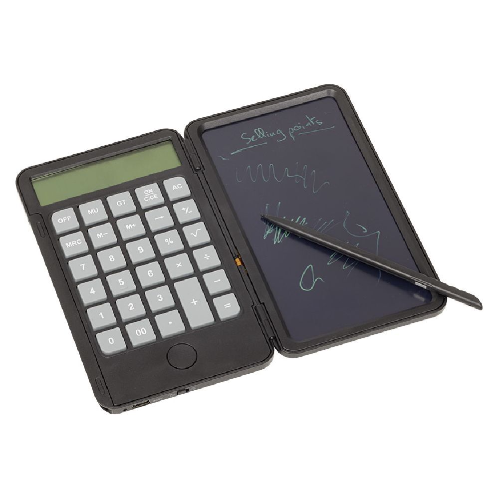 Calculatrice avec tablette d'écriture 15x9cm