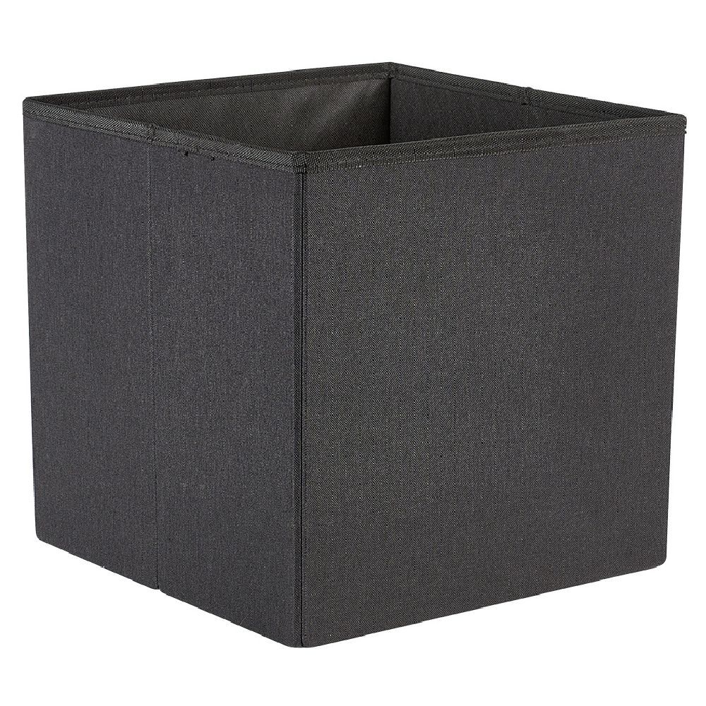 Coffre pouf Clara Noir - L38 x P38 x H37,5 cm