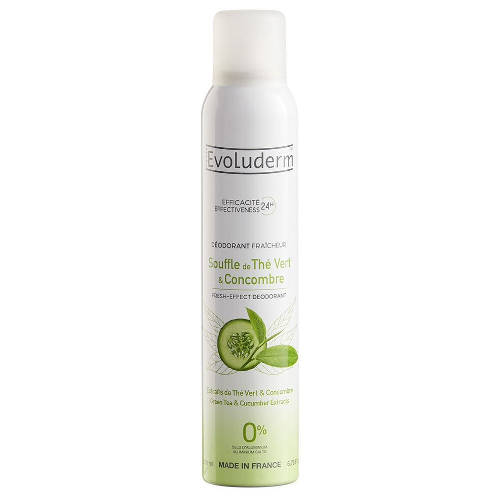 Déodorant Evoluderm thé vert concombre 200 ml