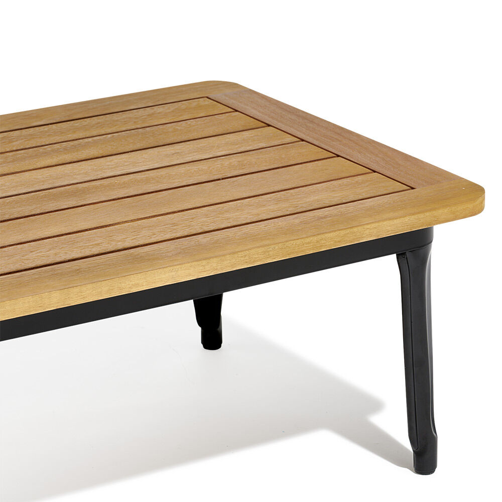 Table basse de jardin Fabrik métal et bois certifié FSC®
