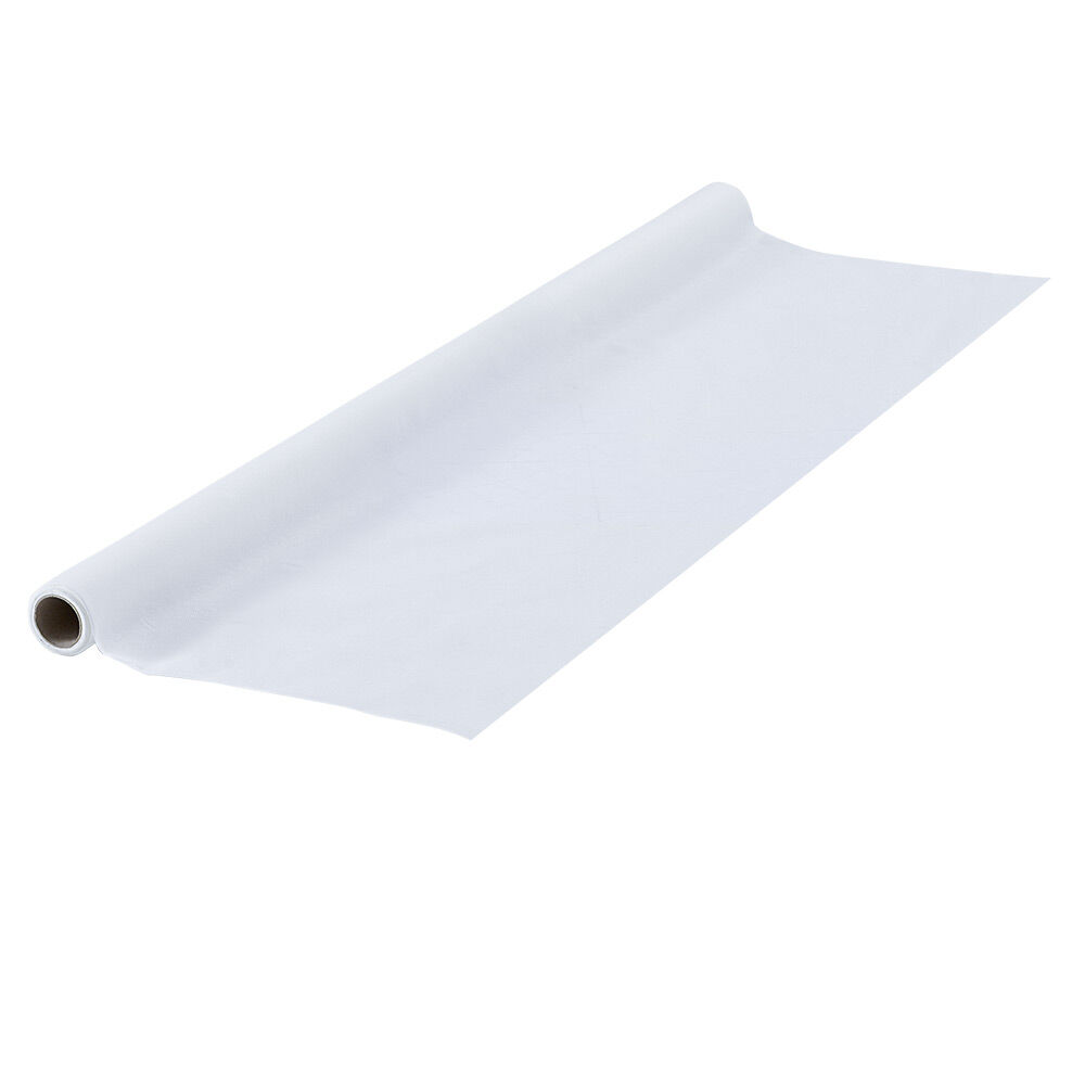 Nappe en papier voie sèche effet tissu blanc 4 m