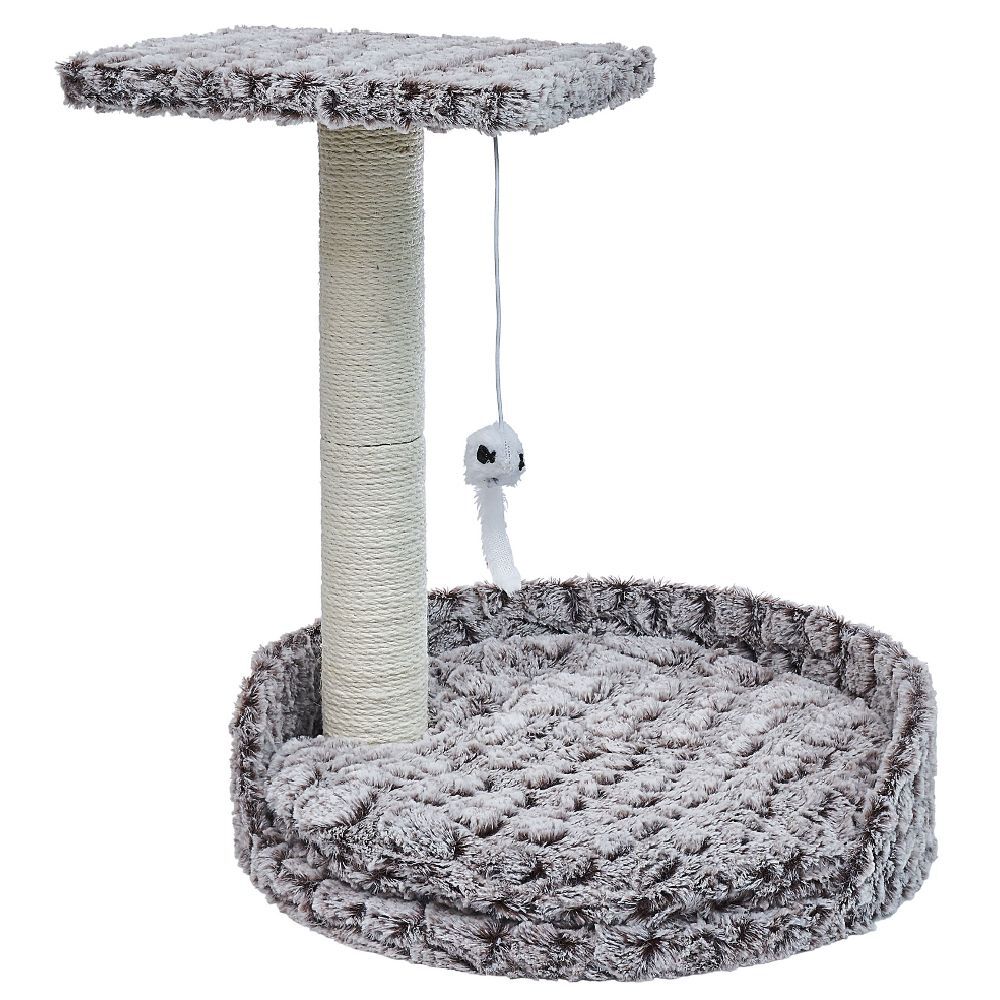 Arbre à chat 2 couchages toucher doux Ø35xH40cm