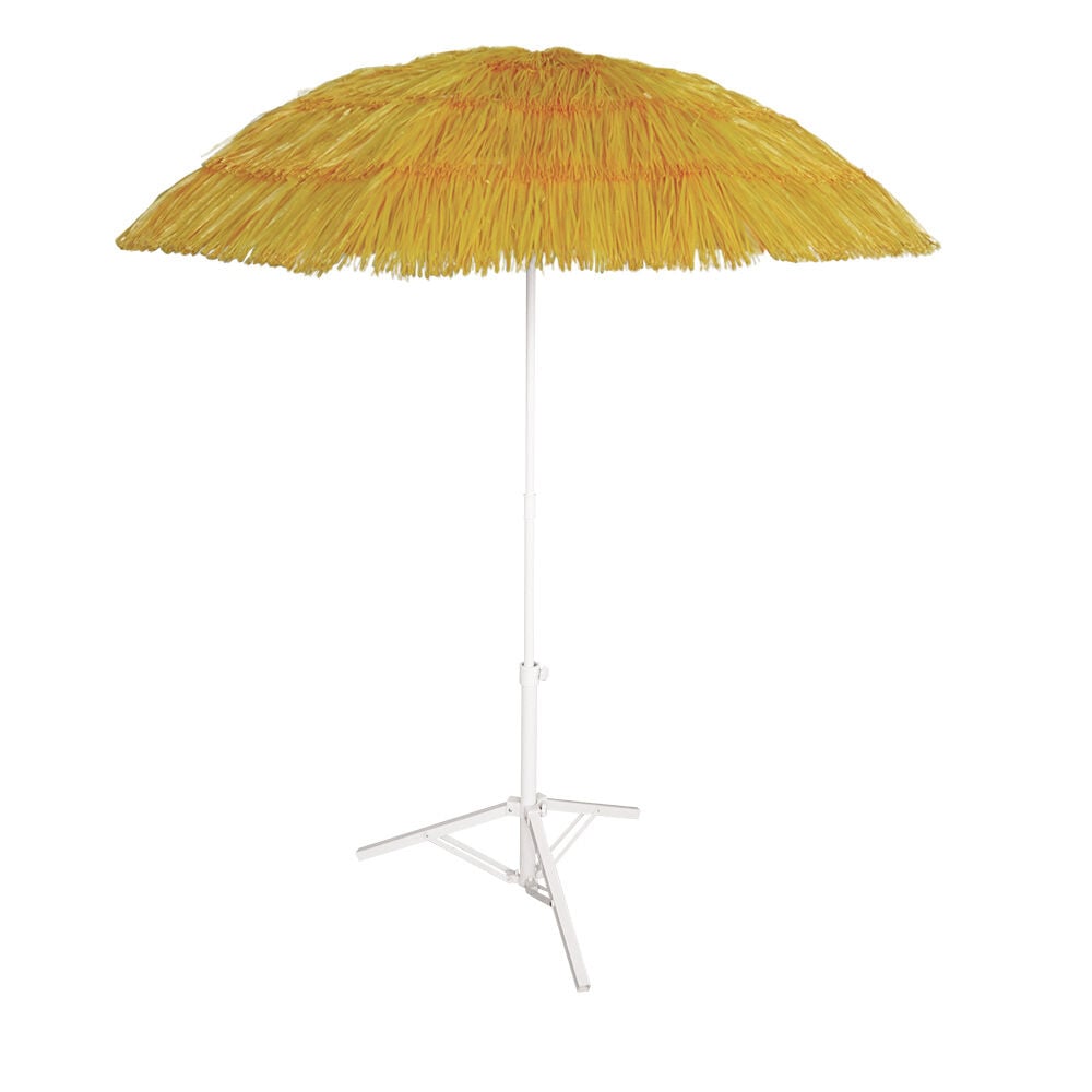 Parasol de plage Hawaï jaune Ø160xH195cm