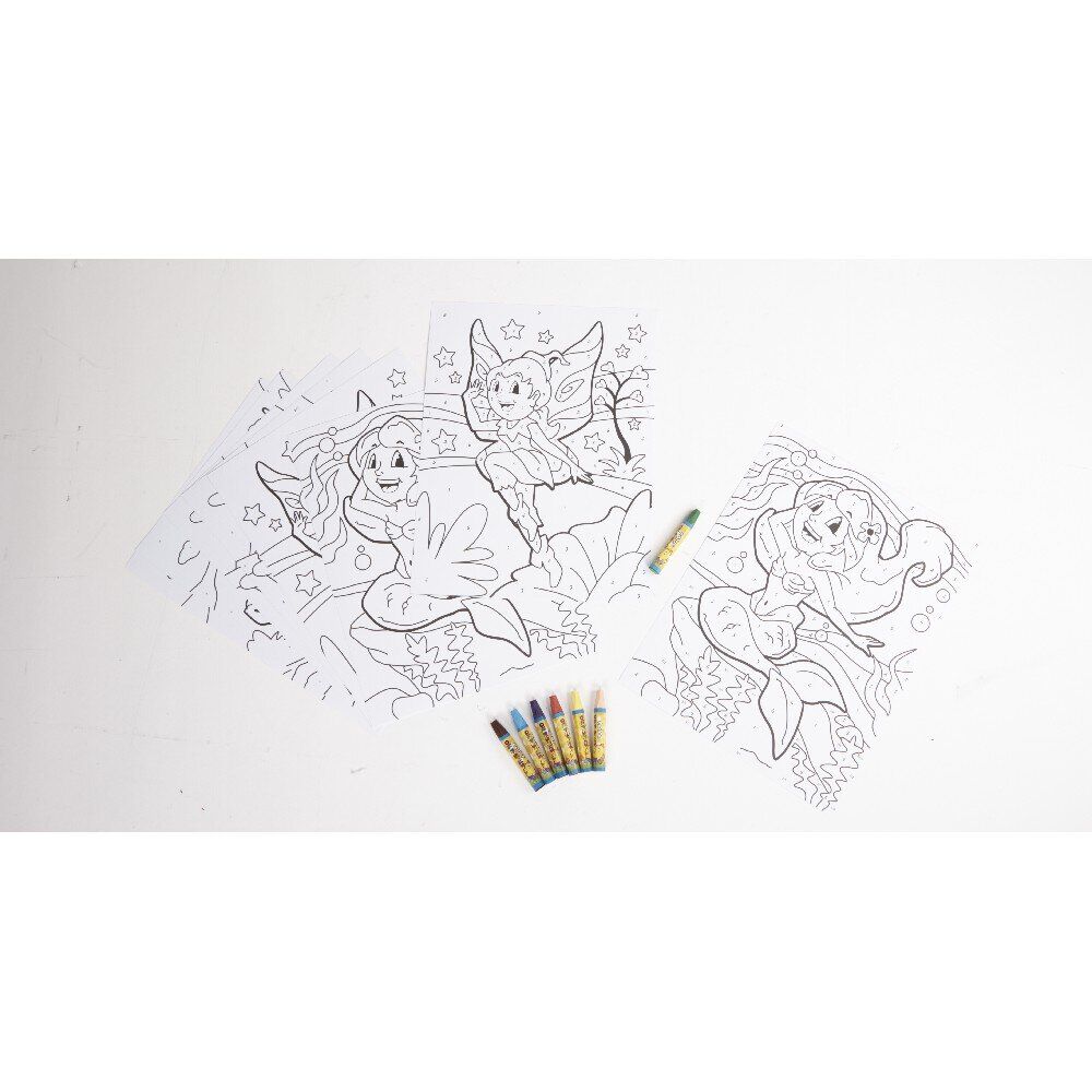 Kit coloriage à numéro animaux fantaisie