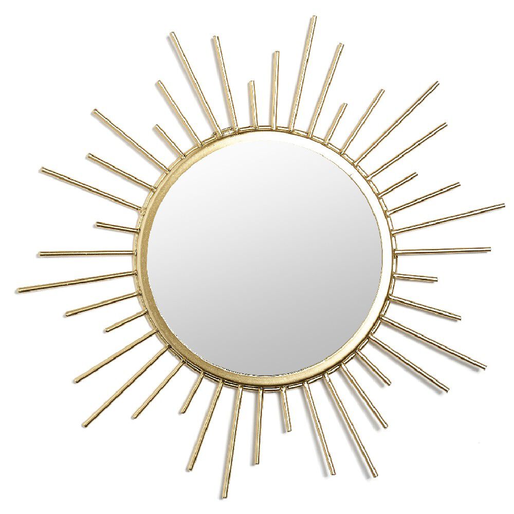 Miroir soleil doré ou noir