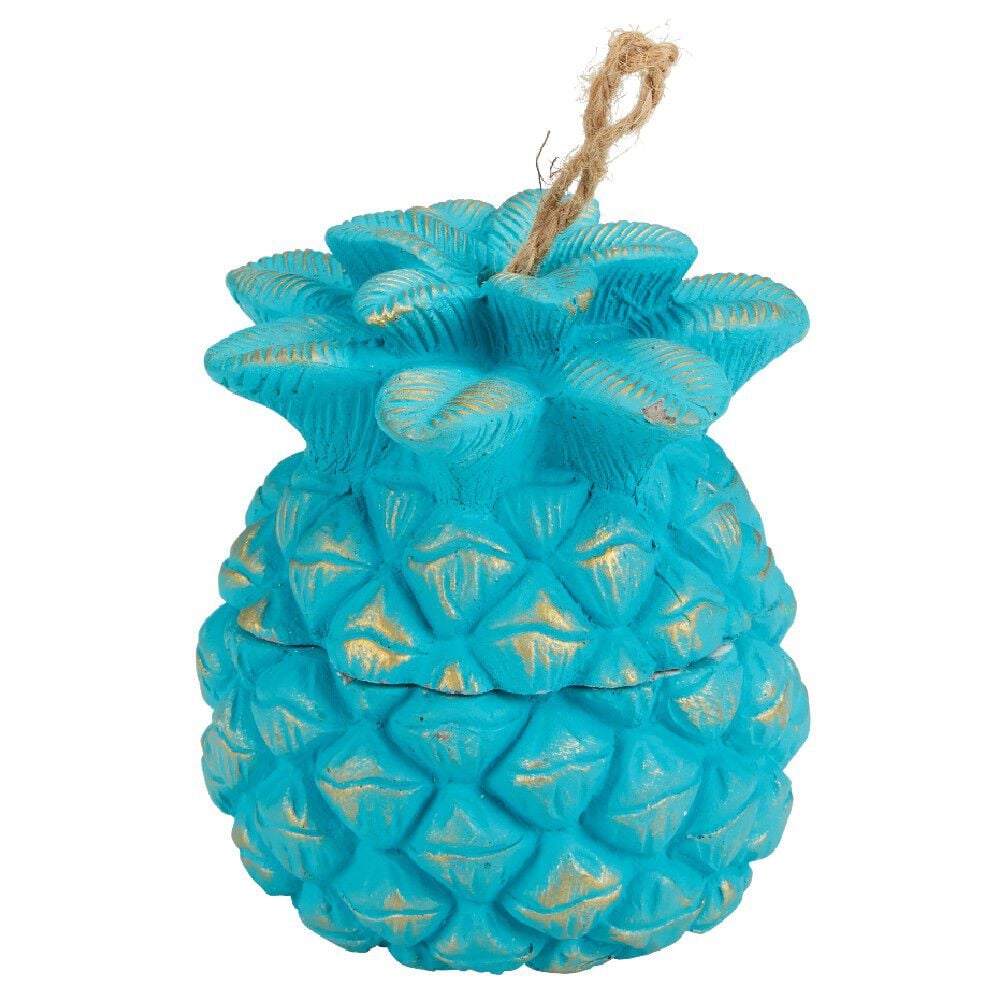 Bougie en forme d'ananas avec couvercle