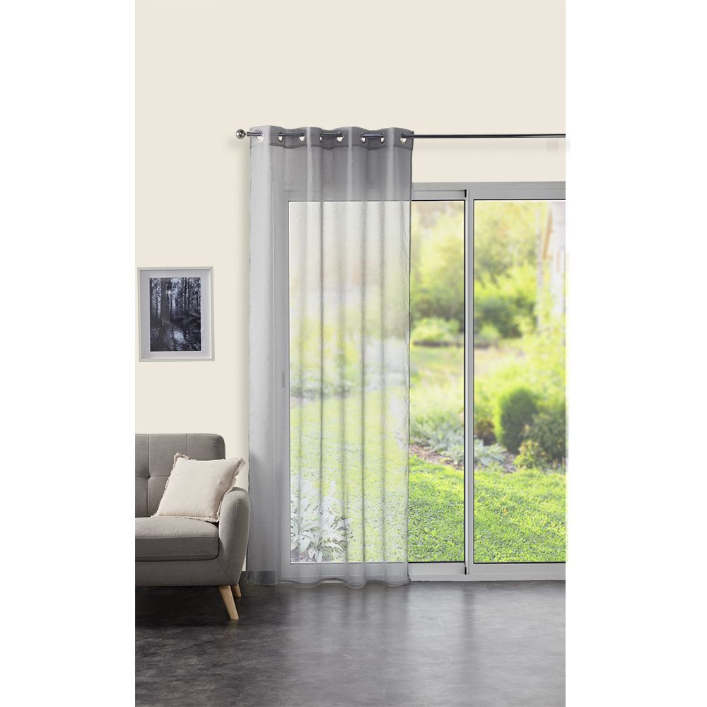 Voilage antibactérien 140x240 cm blanc ou gris