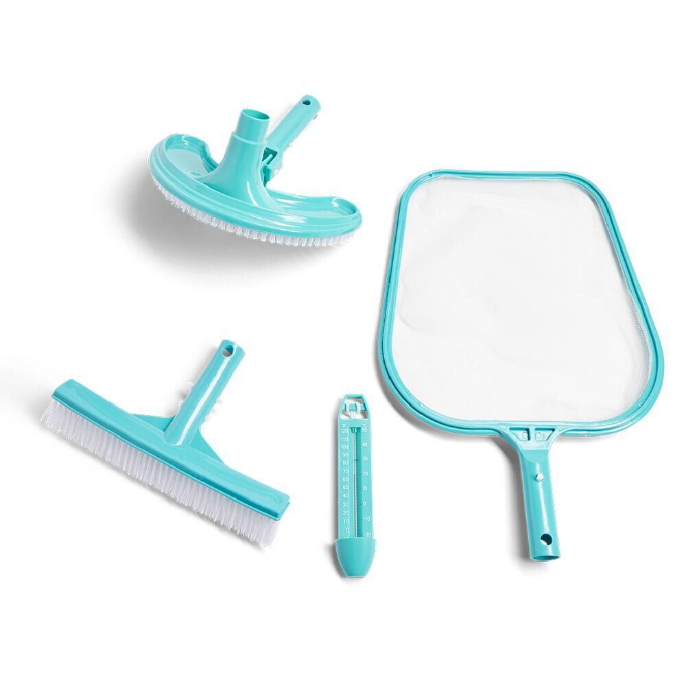 Kit 4 accessoires de nettoyage piscine