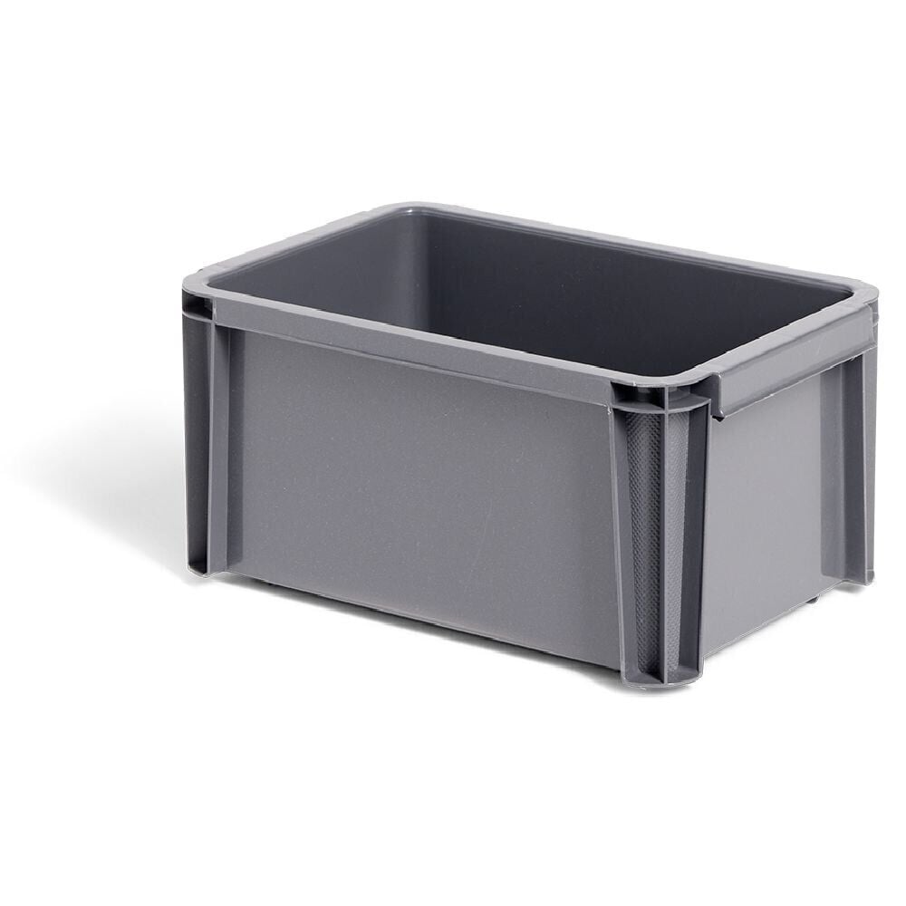 Bac renforcé rangement plastique gris 5L