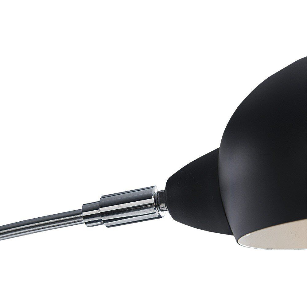 Lampadaire design métal noir 3 têtes