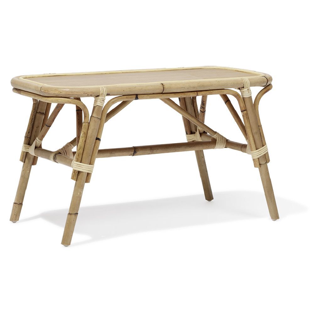 Banc bout de lit Malang rotin naturel - L80xP40xH46 cm