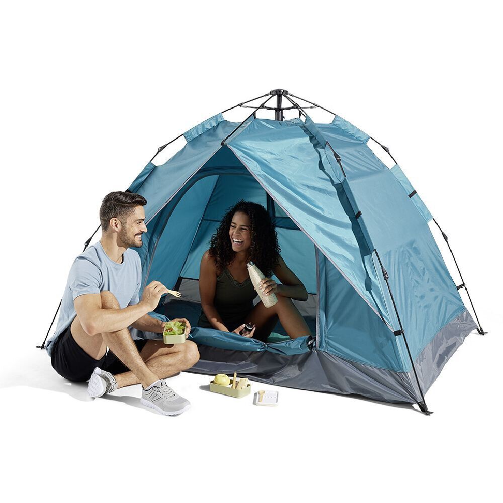 Tente de camping 2 personnes imperméable UV50+ 205x150xH143cm