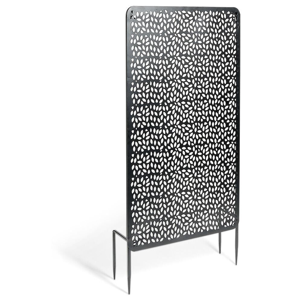 Panneau décoratif réversible pour extérieur métal noir 50xH90cm