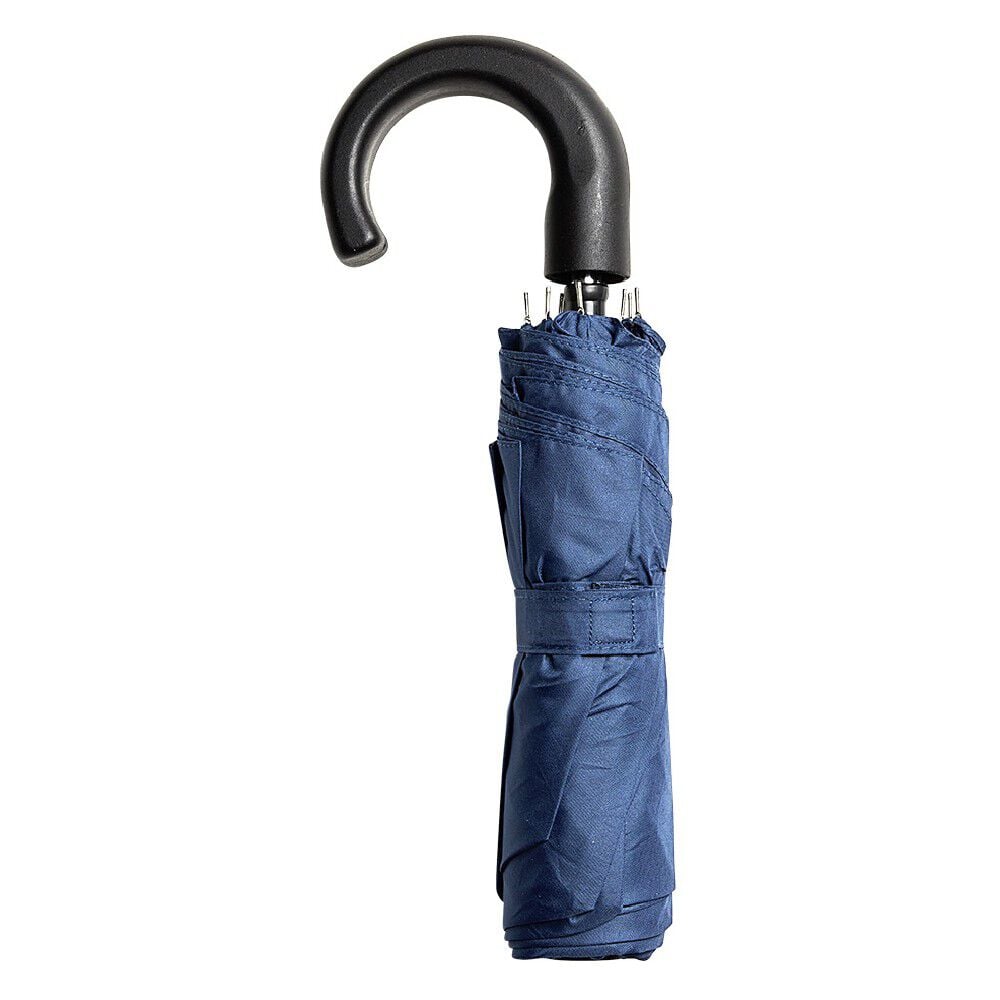 Parapluie canne mini pliant bleu