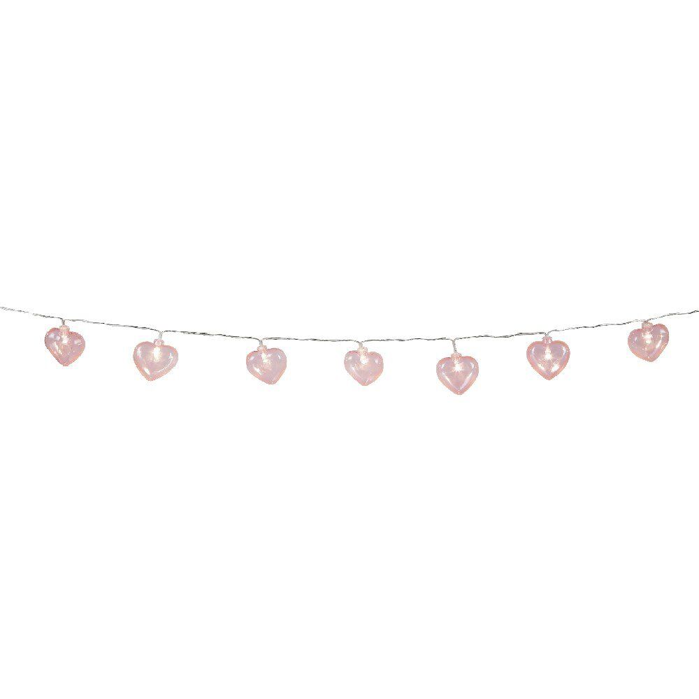 Guirlande lumineuse coeurs rose 1,65 m