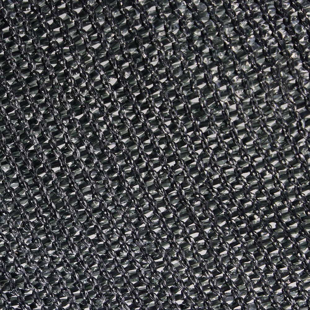 Voile d'ombrage carré Delta en jute gris foncé 300x300cm