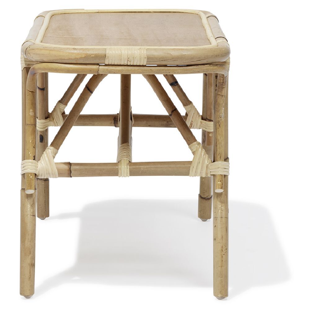 Banc bout de lit Malang rotin naturel - L80xP40xH46 cm