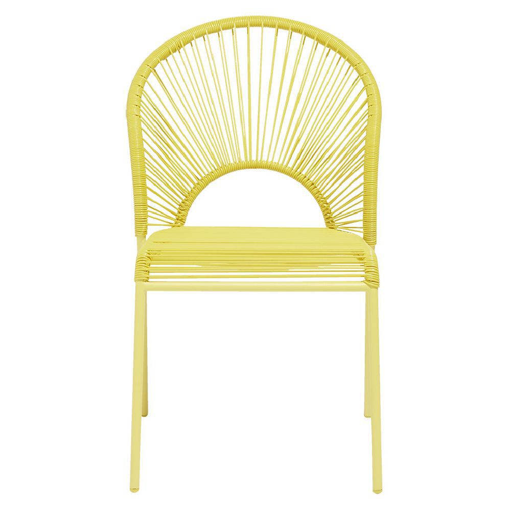 Chaise Urban filaire jaune 49x48,5xH88cm