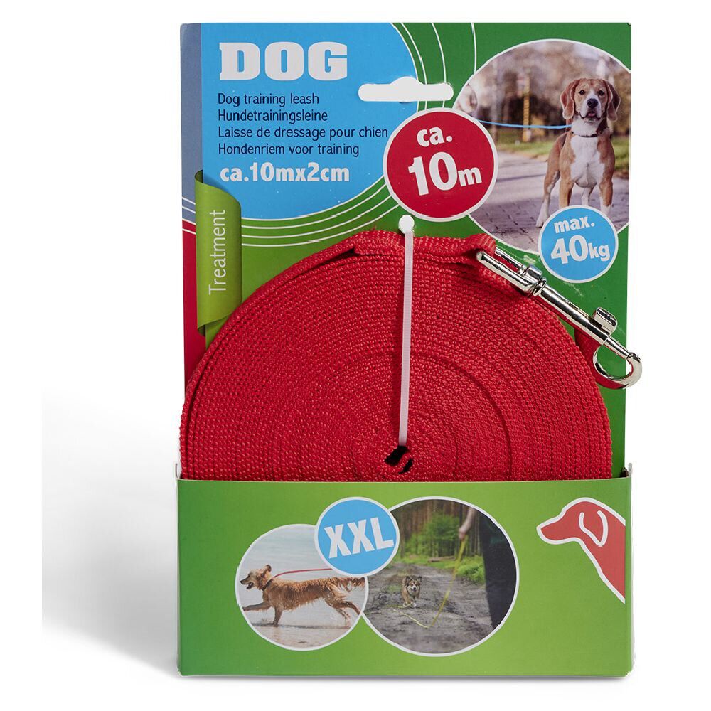 Laisse pour chien XXL 10m polyester - 3 coloris