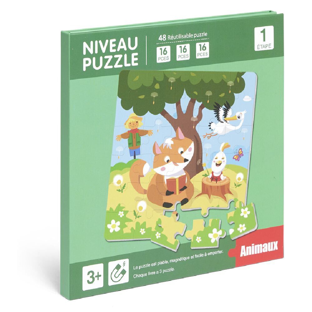 Livre 3 puzzles magnétiques pour enfant
