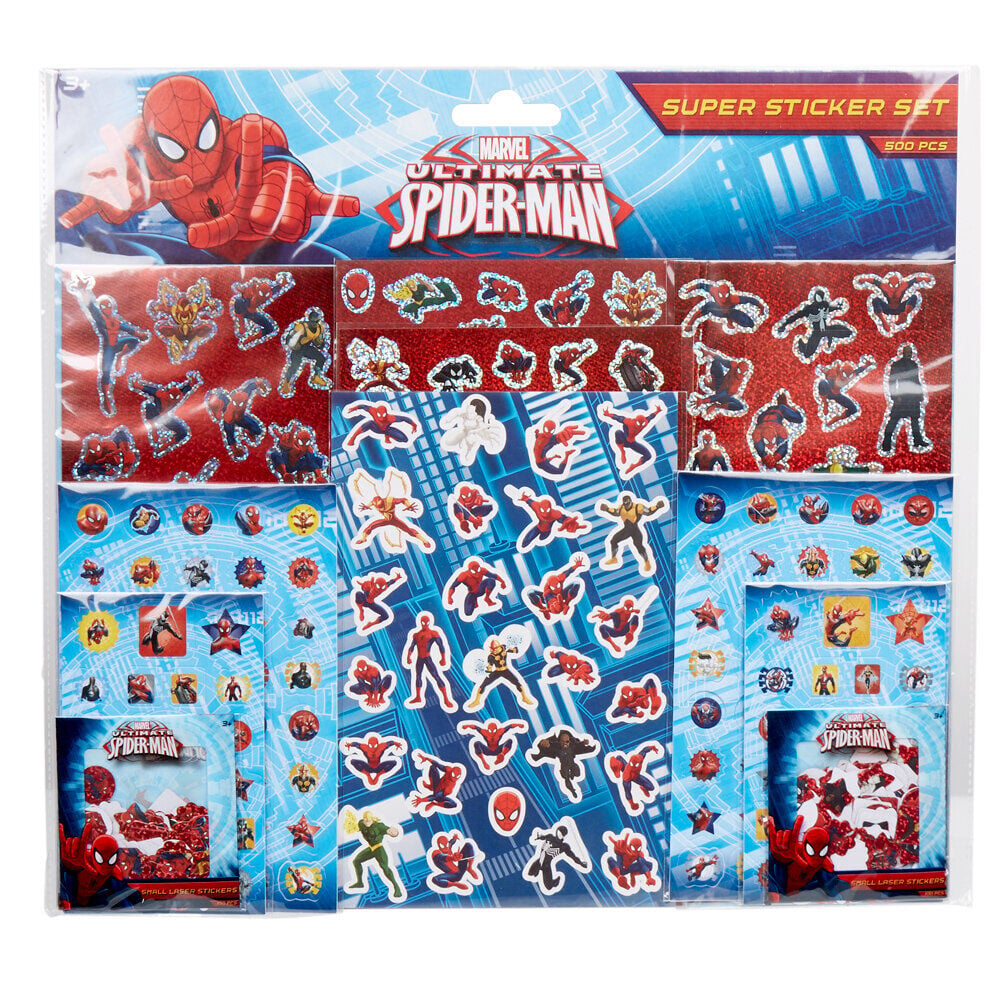 Set de 500 stickers Spiderman