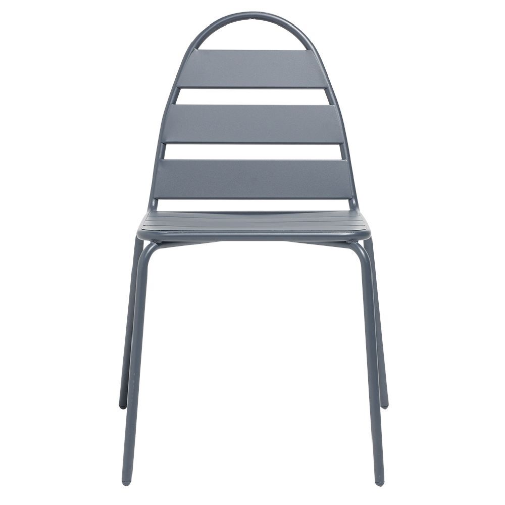 Chaise de jardin Fun métal gris 58x45xH82cm