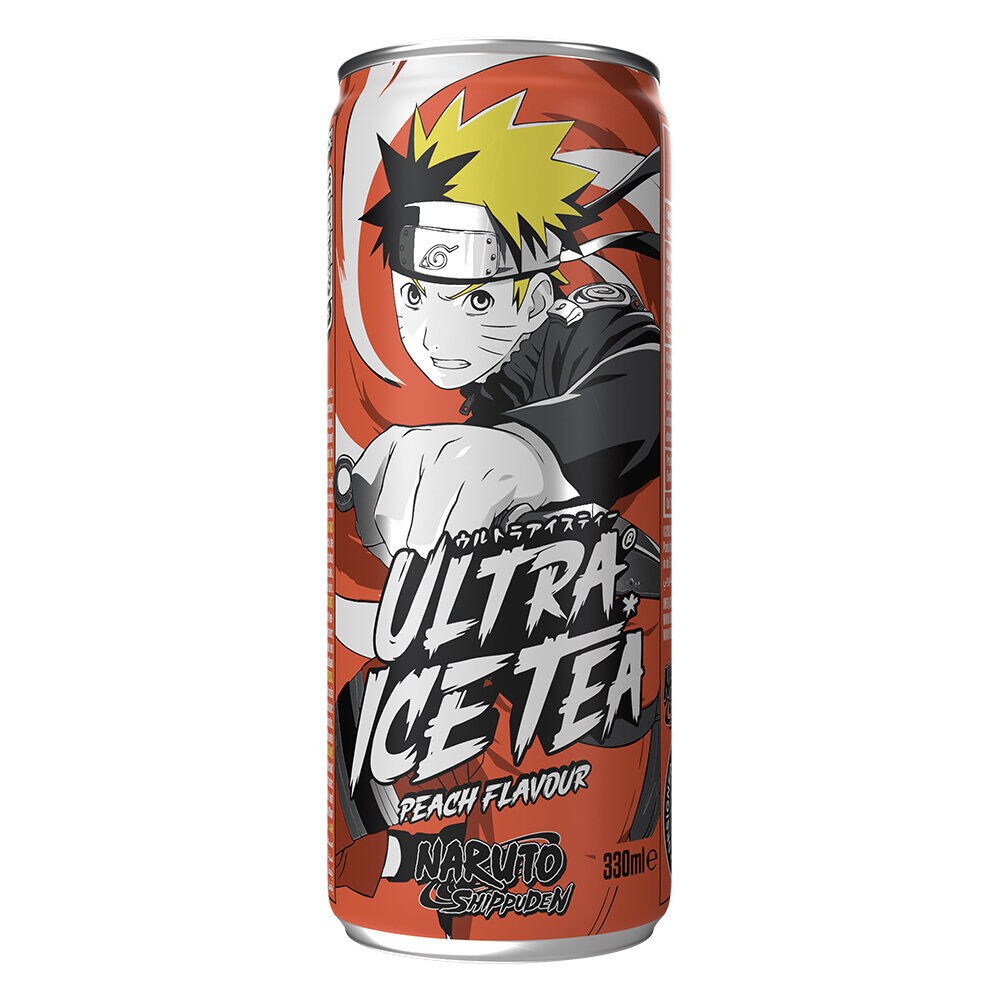 Thé glacé Ultra Ice Tea goût pêche Naruto 330ml