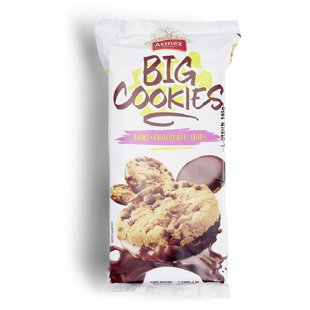 Gâteaux Big Cookies dessous chocolat 140gr