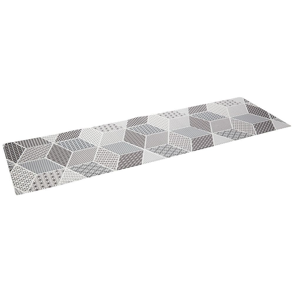 Tapis de cuisine imprimé carreau de ciment 150 x 45 cm