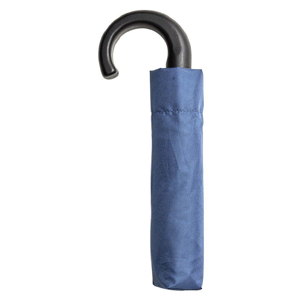 Parapluie canne mini pliant bleu