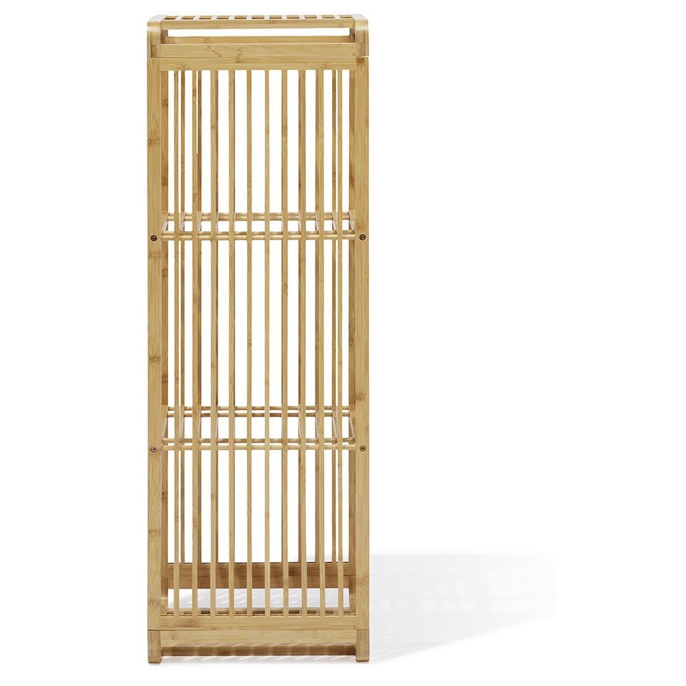 Étagère 3 cases Macao bambou naturel - L.33xP.33xH.96cm